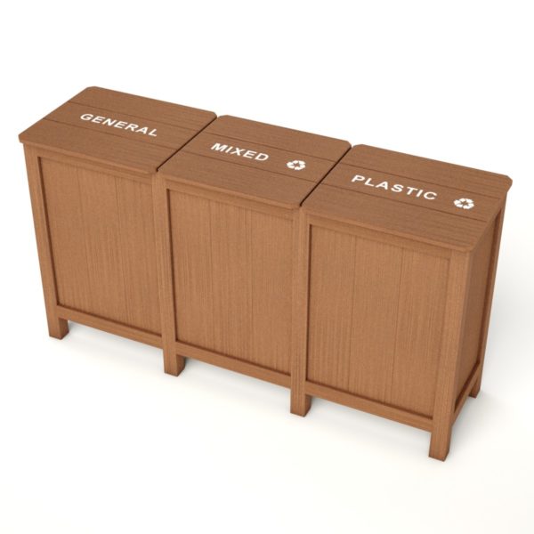 TRIPLE-PREMIUM-BIN-HINGED-LID-WASTE-BIN-NOLogo-Light